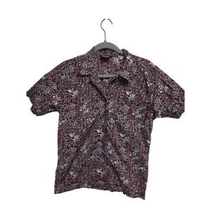 Patagonia Organic Cotton Button Up‎ Short Sleeve Patterned Shirt